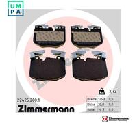 Brake pads 22425.200.1 ZIMMERMANN for BMW TOYOTA