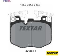 BRAKE PAD SET DISC BRAKE 2242501 FOR BMW 0.0L 0cyl 5 G30, F90 B46B20B B48B20