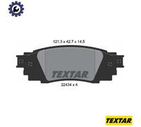 BRAKE PAD SET DISC BRAKE 2243401 FOR SUZUKI LEXUS TOYOTA A25AFXS 2.5L 4cyl 2.0L
