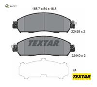 Textar Front Brake Pads fits Nissan Navara Renault Alaskan 2243901
