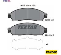 Textar Front Brake Pads – Fits Nissan Navara & Renault Alaskan – 2243901