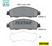 Genuine OE Textar Brake Pads Full Set Of 4 Front With Accessories 2243901