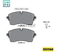 TEXTAR 2248503 Brake pad set