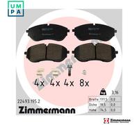 ZIMMERMANN 22493.195.2 Brake pad set