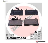 BRAKE PAD SET DISC BRAKE 22507.160.2 FOR ALFA ROMEO 552 73 835 2.0L 4cyl GIULIA