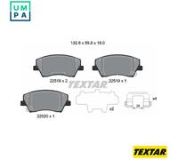 Brake Pads Set Front Textar 2251801 58101F2A00 58101G2A00 58101F3A00 58101G2A10