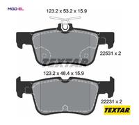 BRAKE PAD SET DISC BRAKE 2253101 FOR FORD AUSTRALIA FORD USA M9MA/M8MA 1.5L 4cyl
