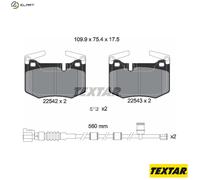 TEXTAR 2254201 Brake pad set