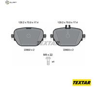 TEXTAR 2260203 Brake pad set