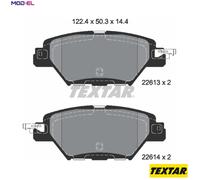 TEXTAR 2261301 Brake pad set
