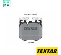 TEXTAR 2261801 Brake pad set