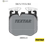 TEXTAR 2261801 Brake pad set