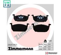 ZIMMERMANN 22631.175.1 Brake pad set
