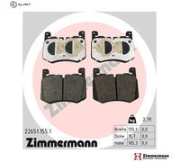 ZIMMERMANN 22651.155.1 Brake pad set