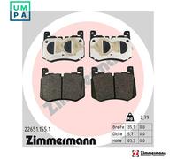 ZIMMERMANN 22651.155.1 Brake pad set