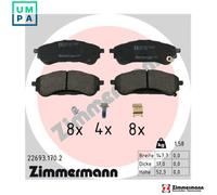 ZIMMERMANN 22693.170.2 Brake pad set