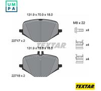TEXTAR 2271701 Brake pad set