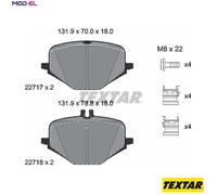 TEXTAR 2271701 Brake pad set