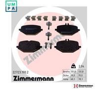 BRAKE PAD SET DISC BRAKE 22723.190.2 FOR MERCEDES-BENZ 256.M930/830 3.0L 6cyl