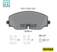 TEXTAR 2276901 Brake pad set