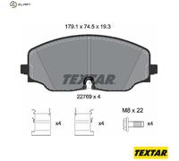 TEXTAR 2276901 Brake pad set