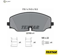 TEXTAR 2276901 Brake pad set