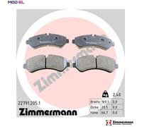 ZIMMERMANN 22791.205.1 Brake pad set