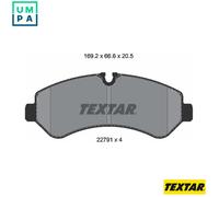 TEXTAR 2279101 Brake pad set