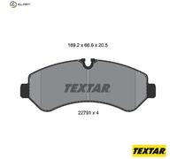 TEXTAR 2279101 Brake pad set