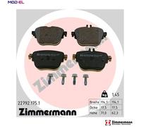 ZIMMERMANN 22792.175.1 Brake pad set
