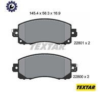 TEXTAR 2280001 Brake pad set