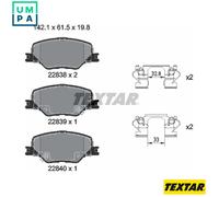 BRAKE PAD SET DISC BRAKE 2283801 FOR HOLDEN VAUXHALL INSIGNIA/Mk/II BUICK
