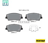 BRAKE PAD SET DISC BRAKE 2284101 FOR KIA STINGER/Hatchback/Van GENESIS 2.2L 4cyl
