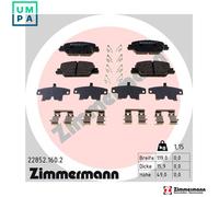 ZIMMERMANN 22852.160.2 Brake pad set