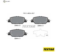 TEXTAR 2285201 Brake pad set