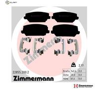 BRAKE PAD SET DISC BRAKE 22855.200.2 FOR HYUNDAI i30/III/FASTBACK ELANTRA/GT