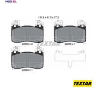 TEXTAR 2285801 Brake pad set