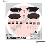 ZIMMERMANN 22861.180.2 Brake pad set
