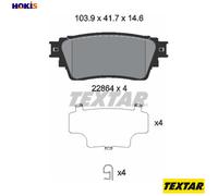 TEXTAR 2286401 Brake pad set