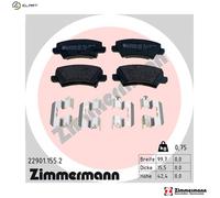 ZIMMERMANN 22901.155.2 Brake pad set