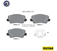 TEXTAR 2290401 Brake pad set