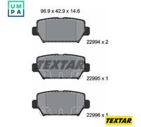 TEXTAR 2299401 Brake pad set