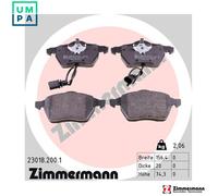 ZIMMERMANN 23018.200.1 Brake pad set