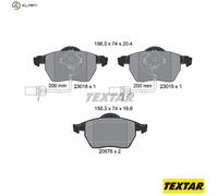 Genuine OE Textar Brake Pads Full Set Of 4 Front 2301802