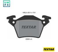TEXTAR 2302001 Brake pad set