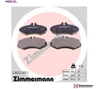 Brake pads 23022.205.1 ZIMMERMANN for MERCEDES-BENZ VITO Bus V-CLASS VITO Van
