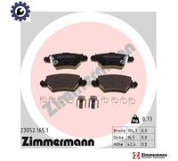 BRAKE PAD SET DISC BRAKE 23052.165.1 FOR CHEVROLET C 20 SEL/L34 2.0L 4cyl ZAFIRA