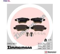 BRAKE PAD SET DISC BRAKE 23052.165.1 FOR CHEVROLET C 20 SEL/L34 2.0L 4cyl ZAFIRA