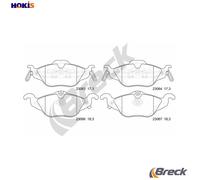 Breck Brakes Brake Pad Set 23063 00 702 10 - Disc Brake for Vauxhall Zafira, Astravan IV 1.7L