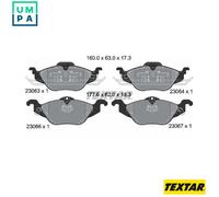 Textar Brake Pads 2306302 – Front Full Set of 4 – Fits Chevrolet & Vauxhall